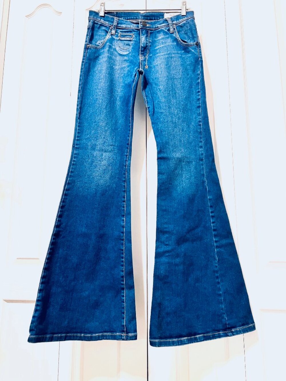 18th Amendment Harlow Bell/Flare Bottoms Jeans-Size 27-Blue-Hippie/Boho-Stretch